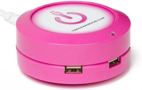img 4 attached to 🔌 ChargeHub X3 - 3-Port USB Charger Station - SmartSpeed Technology - for iPhone X/8/7/6 Plus, iPad, Galaxy, Nexus, LG & More - Pink