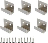 🧲 rannb stainless steel wall hanger bracket for ceramic tile display - pack of 6: secure and stylish hanging solution logo