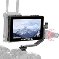 📸 andycine a6 pro camera field monitor: enhance filmmaking with 5.5 inch touch screen, fhd, 3d lut, 4k hdmi i/o - compatible with hollyland mars, led light, video converter (f970 external kit) logo