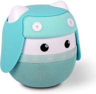 🔊 asimom rhyme portable bluetooth speaker - stereo pairing, 15h playtime, high definition sound, cute wireless speaker - ideal gift for girls, kids - aqua blue logo