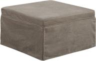 🛌 convenience concepts designs4comfort folding bed ottoman: space-saving taupe ottoman bed for ultimate convenience logo