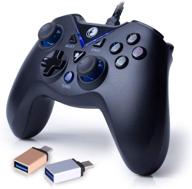 🎮 ifyoo v-one wired usb gaming controller gamepad joystick for pc laptop computer (windows xp/7/8/10) & steam & android & ps3 - [blue,otg]: the ultimate gaming controller for multi-platform fun! logo