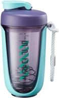 protein shake shaker bottle | pre workout cup | protein powder milkshake cup | sports fitness water cup | mixes protein shaker bottle, 20-ounce (green) logo