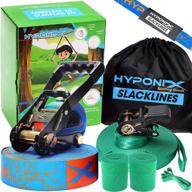 🌳 hyponix slackline kit 70' with training line – ideal slack lines set for backyard fun, suitable for both adults and kids – beginner-friendly slackline with balance rope for children logo