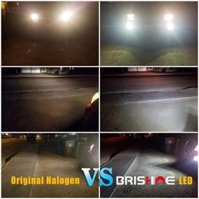 img 2 attached to 🚘 BRISHINE H7 LED лампы для противотуманных фар 6000K ксеноновый белый - сверхяркие проекторные светодиоды для противотуманных фар и дневных ходовых огней автомобиля - набор из 2 шт.