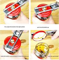 🧲 beaverve jar opener: automatic stainless steel lid off for weak hands & arthritis - adjustable cap & bottle opener for 1-4 inch bottles & cans - perfect for seniors with arthritic hands логотип