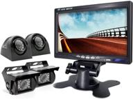 📸 erapta er0202: advanced split screen backup camera system with monitor for rv truck trailer tractor 5th wheel - rear and side wired cameras, 4 channels logo