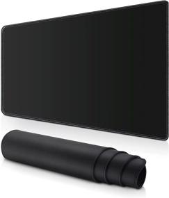 img 3 attached to SIMEEGO Gaming Mouse Pad XL - Waterproof Extended Mouse Mat, Non-Slip Rubber Base Keyboard Desk Pad - Large Thick Mouse Mat for Gamers, Office & Home - 31.5×11.8 in