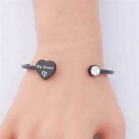 img 1 attached to 👧 PLITI Little Sister Bracelets - Friendship Jewelry for Girls