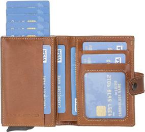 img 2 attached to Bouletta Minimalist Blocking Automatic Wallets Men's Accessories