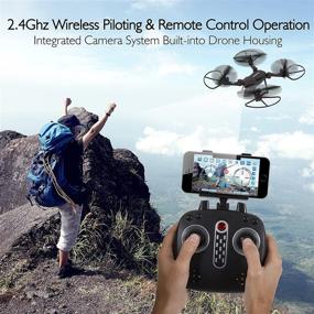 img 2 attached to 📷 SereneLife SLRD18 WiFi FPV Foldable Drone with HD Camera and Live Video. Headless Mode Quadcopter, Altitude Hold, 1-Key Takeoff/Landing, Custom Route Mode, 13 Minutes of Flight Time