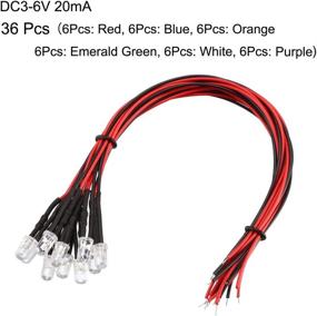 img 3 attached to 🔌 Uxcell 36Pcs Colour Prewired DC3 6V: Enhanced Convenience for Electrical Projects