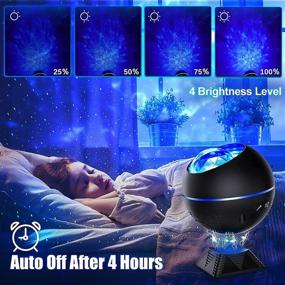 img 1 attached to 🌌 Galaxy Projector Star Projector: 360 Pro Moon Ceiling, Ocean Wave, Remote Control Timer, Night Light for Adults Kids Bedroom Room Decor Gifts