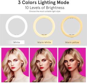 img 3 attached to 📸 Enhance Your Content Creation with the 10" LED Ring Light: Perfect for YouTube, Tiktok, Makeup & More!