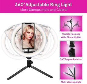 img 2 attached to 📸 Enhance Your Content Creation with the 10" LED Ring Light: Perfect for YouTube, Tiktok, Makeup & More!