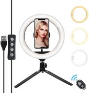 📸 enhance your content creation with the 10" led ring light: perfect for youtube, tiktok, makeup & more! logo