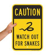 🐍 smartsign aluminum caution: watch out for snakes logo