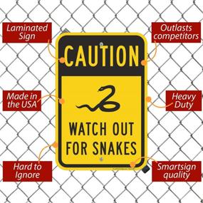 img 3 attached to 🐍 SmartSign Aluminum Caution: Watch Out for Snakes