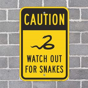 img 1 attached to 🐍 SmartSign Aluminum Caution: Watch Out for Snakes