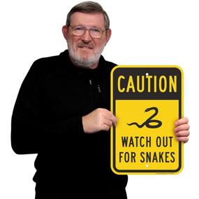 img 2 attached to 🐍 SmartSign Aluminum Caution: Watch Out for Snakes