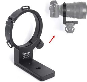img 4 attached to iShoot Lens Collar Support for Sony FE PZ 28-135mm f/4 G OSS SELP28135G - CNC Machined Tripod Mount Ring with ARCA Fit Quick Release Plate, Ideal for ARCA-Swiss Type Tripod Ball Head