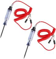 🔌 high-performance 2-pack automotive circuit tester, findtop pro circuit tester with indicator light, extended spring test leads, long probe and alligator clip for continuity and car voltage analysis logo