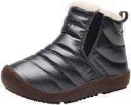 👞 keep your little boys' feet protected with fjwysangu winter outdoor repellent shoes for boots logo
