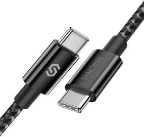 img 4 attached to Syncwire USB C to USB C Кабель 60W | Кабель быстрой зарядки Type C PD 3.3 фута/1 метр | Совместим с Samsung Galaxy S21 S20 S10 S9 Note 20 10, Google Pixel 4 3 2 XL, MacBook Air 13", iPad Pro 2020, Nintendo Switch.