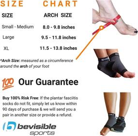 img 3 attached to Relieve Plantar Fasciitis with BeVisible Sports Compression Socks