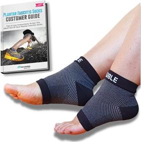 img 4 attached to Relieve Plantar Fasciitis with BeVisible Sports Compression Socks