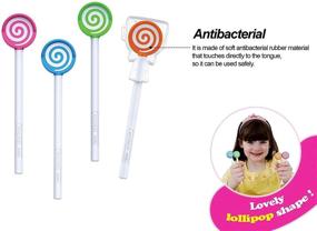 img 1 attached to 🍭 Edison Lollipop Tongue Cleaner Scrapers for Kids - Pack of 4 (Color Random)
