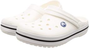 img 3 attached to Crocs Unisex Crocband White Women Men's Shoes in Mules & Clogs