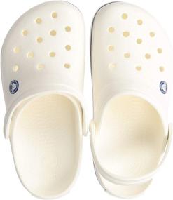 img 1 attached to Crocs Unisex Crocband White Women Men's Shoes in Mules & Clogs