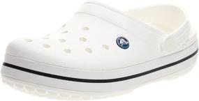 img 4 attached to Crocs Unisex Crocband White Women Men's Shoes in Mules & Clogs