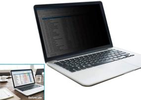 img 4 attached to 🔒 Защитная пленка для конфиденциальности для Mac Book Pro 16 дюймов (2019-2020), модель A2141 c Touch Bar и Touch ID - PROMAS Антибликовое покрытие, удобная установка