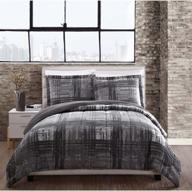 🛏️ style 212 comforter mini set: full/queen size, camden plaid design - stylish and cozy bedding logo