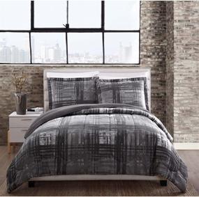 img 4 attached to 🛏️ Style 212 Comforter Mini Set: Full/Queen Size, Camden Plaid Design - Stylish and Cozy Bedding