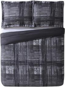 img 1 attached to 🛏️ Style 212 Comforter Mini Set: Full/Queen Size, Camden Plaid Design - Stylish and Cozy Bedding