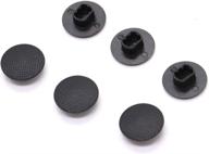 🎮 pomeat 6 pack black analog joystick stick cap cover button for sony psp 1000: enhanced gaming control! logo
