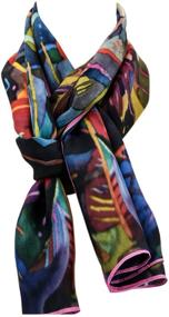 img 4 attached to Salutto Women Scarves Gauguin Painted Women's Accessories in Scarves & Wraps