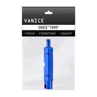 ✨ vanice valve core remover tool: repair presta & schrader tire valves for bicycles, cars, suvs, motorcycles – blue logo