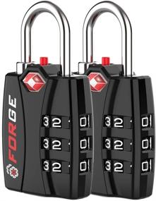img 4 attached to 🔒 TSA-Approved Luggage Locks Assortment Pack with Forged Indicators