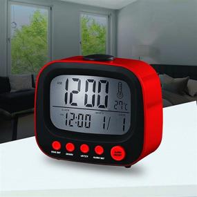 img 3 attached to Coby CBC 52 RED Retro Alarm Clock