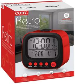 img 1 attached to Coby CBC 52 RED Retro Alarm Clock