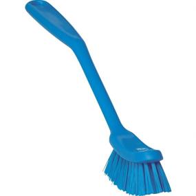 img 4 attached to Vikan 42873 Fine Sweep Dish 🧼 Brush: Blue Polypropylene & Polyester Bristle, 11-Inch