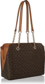 img 1 attached to Calvin Klein Signature Compartment Textured Women's Handbags & Wallets for Satchels