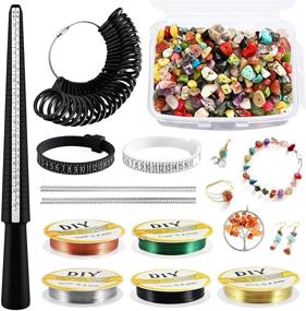 img 4 attached to 💍 OLSUNOR Ring Making Kit: Create Stunning Rings with 400pcs Stone Beads and Essential Tools for DIY Craftsmanship