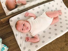 img 1 attached to 👶 Premium Baby Changing Pad Covers 4 Pack - Gender-Neutral Cotton Changing Pad Cover - Machine Washable Grey and White Changing Table Cover - Diaper Changing Pad Sheets