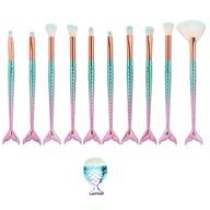 🧜 enhance your makeup game with anfukone mermaid makeup brush set - 10pcs logo