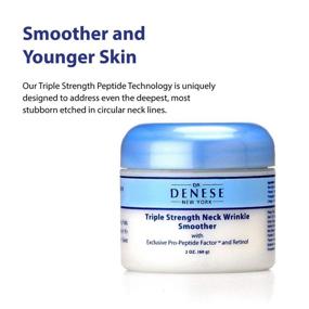 img 4 attached to 🧖 Dr. Denese SkinScience Triple Strength Neck Wrinkle Smoother: Tighten, Firm, and Enhance Using Peptide Technology, Retinol, Marine Collagen, Jojoba & More - Paraben-Free, Cruelty-Free - 2oz